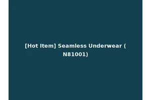 [Hot Item] Seamless Underwear (N81001)