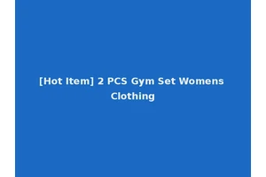 [Hot Item] 2 PCS Gym Set Womens Clothing