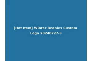 [Hot Item] Winter Beanies Custom Logo 20240727-3