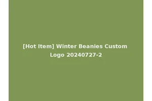[Hot Item] Winter Beanies Custom Logo 20240727-2