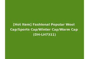 [Hot Item] Fashional Popular Wool Cap/Sports Cap/Winter Cap/Warm Cap (DH-LH7311)