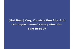 [Hot Item] Ywq, Construction Site Anti-Hit Impact -Proof Safety Shoe for Sale HSB307