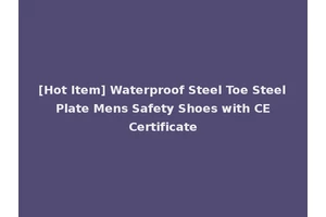 [Hot Item] Waterproof Steel Toe Steel Plate Mens Safety Shoes with CE Certificate