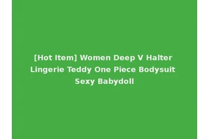 [Hot Item] Women Deep V Halter Lingerie Teddy One Piece Bodysuit Sexy Babydoll