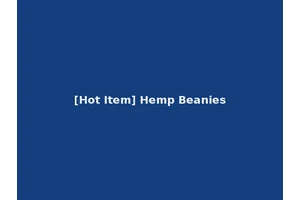 [Hot Item] Hemp Beanies