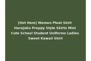 [Hot Item] Women Pleat Skirt Harajuku Preppy Style Skirts Mini Cute School Student Uniforms Ladies Sweet Kawaii Skirt