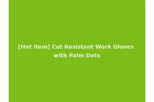 [Hot Item] Cut Resistant Work Gloves with Palm Dots