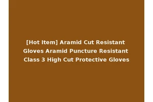 [Hot Item] Aramid Cut Resistant Gloves Aramid Puncture Resistant Class 3 High Cut Protective Gloves
