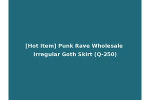 [Hot Item] Punk Rave Wholesale Irregular Goth Skirt (Q-250)