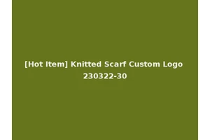 [Hot Item] Knitted Scarf Custom Logo 230322-30