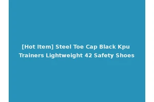 [Hot Item] Steel Toe Cap Black Kpu Trainers Lightweight 42 Safety Shoes