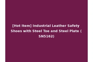 [Hot Item] Industrial Leather Safety Shoes with Steel Toe and Steel Plate (SN5162)