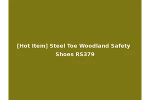 [Hot Item] Steel Toe Woodland Safety Shoes RS379