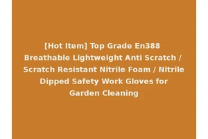 [Hot Item] Top Grade En388 Breathable Lightweight Anti Scratch / Scratch Resistant Nitrile Foam / Nitrile Dipped Safety Work Gloves for Garden Cleaning