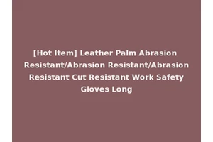 [Hot Item] Leather Palm Abrasion Resistant/Abrasion Resistant/Abrasion Resistant Cut Resistant Work Safety Gloves Long