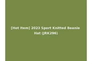 [Hot Item] 2023 Sport Knitted Beanie Hat (JRK296)