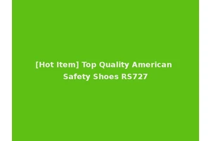 [Hot Item] Top Quality American Safety Shoes RS727