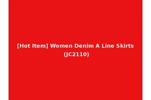 [Hot Item] Women Denim A Line Skirts (JC2110)