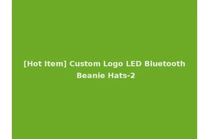 [Hot Item] Custom Logo LED Bluetooth Beanie Hats-2