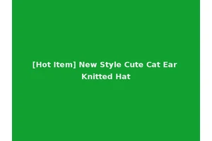 [Hot Item] New Style Cute Cat Ear Knitted Hat