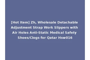 [Hot Item] Zh, Wholesale Detachable Adjustment Strap Work Slippers with Air Holes Anti-Static Medical Safety Shoes/Clogs for Qatar Hsw016