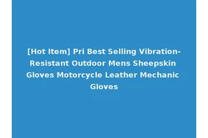 [Hot Item] Pri Best Selling Vibration-Resistant Outdoor Mens Sheepskin Gloves Motorcycle Leather Mechanic Gloves