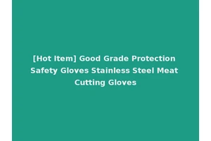 [Hot Item] Good Grade Protection Safety Gloves Stainless Steel Meat Cutting Gloves