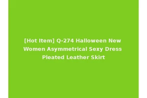 [Hot Item] Q-274 Halloween New Women Asymmetrical Sexy Dress Pleated Leather Skirt