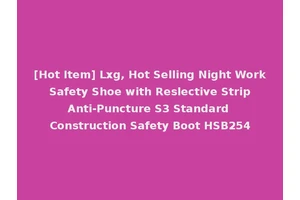[Hot Item] Lxg, Hot Selling Night Work Safety Shoe with Reslective Strip Anti-Puncture S3 Standard Construction Safety Boot HSB254