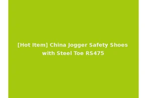[Hot Item] China Jogger Safety Shoes with Steel Toe RS475