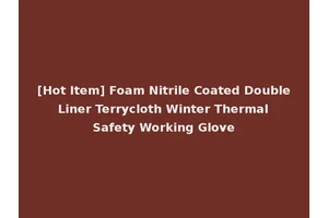 [Hot Item] Foam Nitrile Coated Double Liner Terrycloth Winter Thermal Safety Working Glove