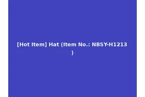 [Hot Item] Hat (Item No.: NBSY-H1213)