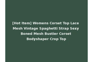 [Hot Item] Womens Corset Top Lace Mesh Vintage Spaghetti Strap Sexy Boned Mesh Bustier Corset Bodyshaper Crop Top
