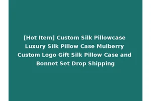 [Hot Item] Custom Silk Pillowcase Luxury Silk Pillow Case Mulberry Custom Logo Gift Silk Pillow Case and Bonnet Set Drop Shipping