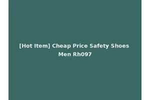 [Hot Item] Cheap Price Safety Shoes Men Rh097