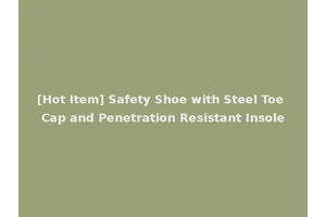 [Hot Item] Safety Shoe with Steel Toe Cap and Penetration Resistant Insole