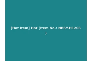 [Hot Item] Hat (Item No.: NBSY-H1203)