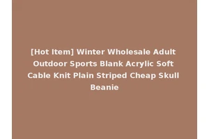 [Hot Item] Winter Wholesale Adult Outdoor Sports Blank Acrylic Soft Cable Knit Plain Striped Cheap Skull Beanie