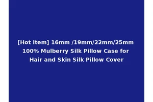 [Hot Item] 16mm /19mm/22mm/25mm 100% Mulberry Silk Pillow Case for Hair and Skin Silk Pillow Cover