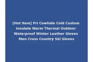 [Hot Item] Pri Cowhide Cold Custom Insulate Warm Thermal Outdoor Waterproof Winter Leather Gloves Men Cross Country Ski Gloves