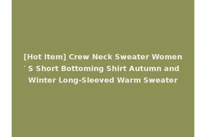 [Hot Item] Crew Neck Sweater Women′ S Short Bottoming Shirt Autumn and Winter Long-Sleeved Warm Sweater