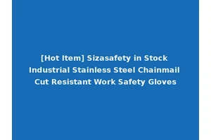[Hot Item] Sizasafety in Stock Industrial Stainless Steel Chainmail Cut Resistant Work Safety Gloves