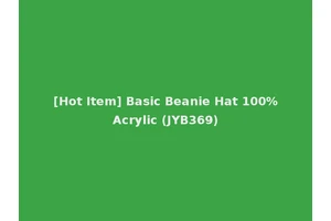 [Hot Item] Basic Beanie Hat 100%Acrylic (JYB369)