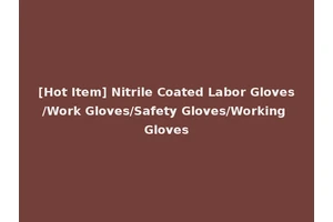 [Hot Item] Nitrile Coated Labor Gloves/Work Gloves/Safety Gloves/Working Gloves