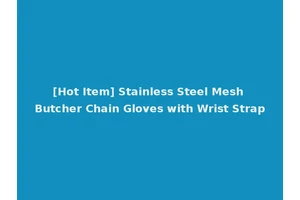 [Hot Item] Stainless Steel Mesh Butcher Chain Gloves with Wrist Strap