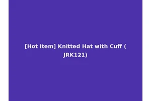 [Hot Item] Knitted Hat with Cuff (JRK121)