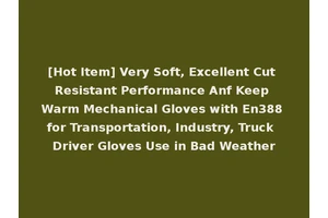 [Hot Item] Very Soft, Excellent Cut Resistant Performance Anf Keep Warm Mechanical Gloves with En388 for Transportation, Industry, Truck Driver Gloves Use in Bad Weather