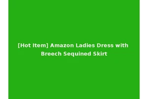 [Hot Item] Amazon Ladies Dress with Breech Sequined Skirt