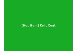 [Hot Item] Knit Coat