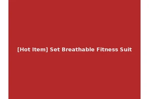 [Hot Item] Set Breathable Fitness Suit